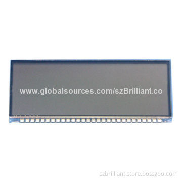 Customized LCD Panel, TN, Positive, Transmissive and Reflective, 64 x 22.5mm/OEM/ODM Orders Welcomed